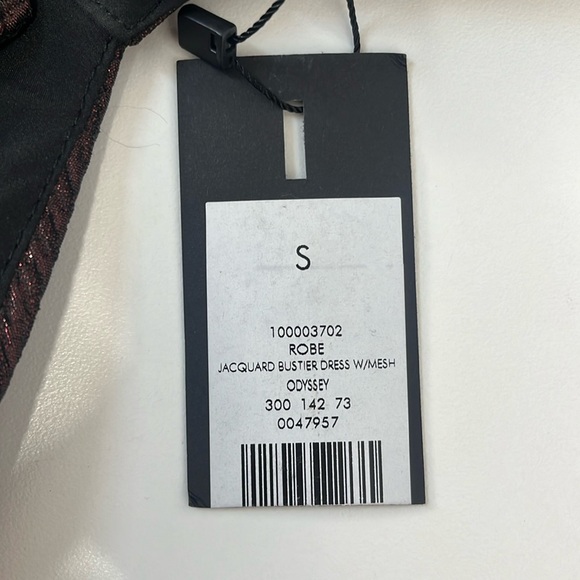 NWT holiday party dress sparkly strapless bustier sweetheart neckline mesh area - Picture 8 of 14